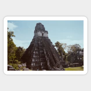 Ancient Mayan Pyramid Shot on Film Sticker